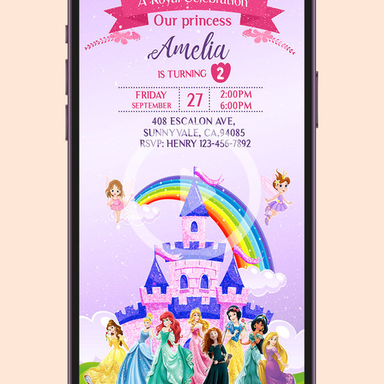 Princess Birthday Video Invitation