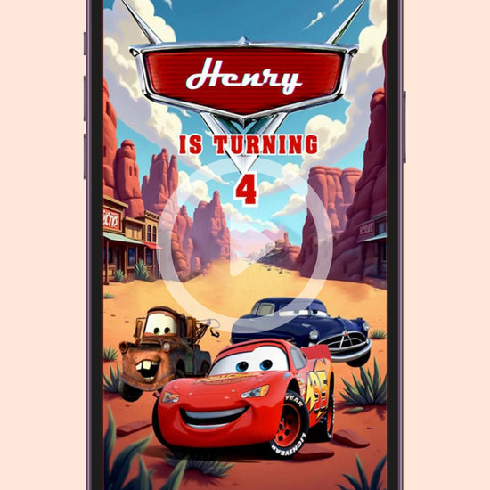 Cars Birthday Invitation