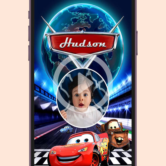 Cars McQueen Birthday Video Invitation