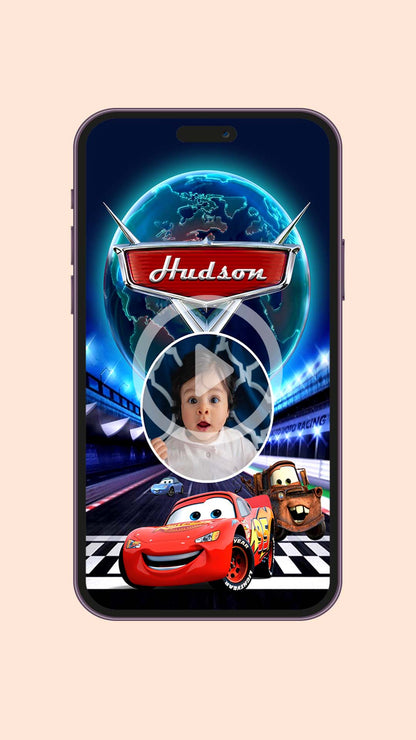 Cars McQueen Birthday Video Invitation