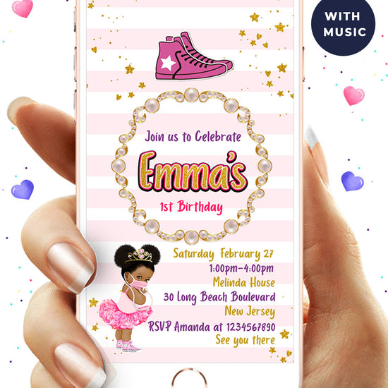Chucks & Pearls Birthday Video Invitation