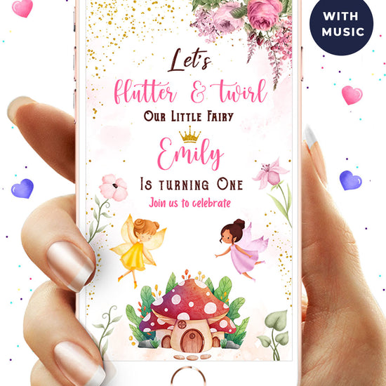 Fairy Birthday Video Invitation