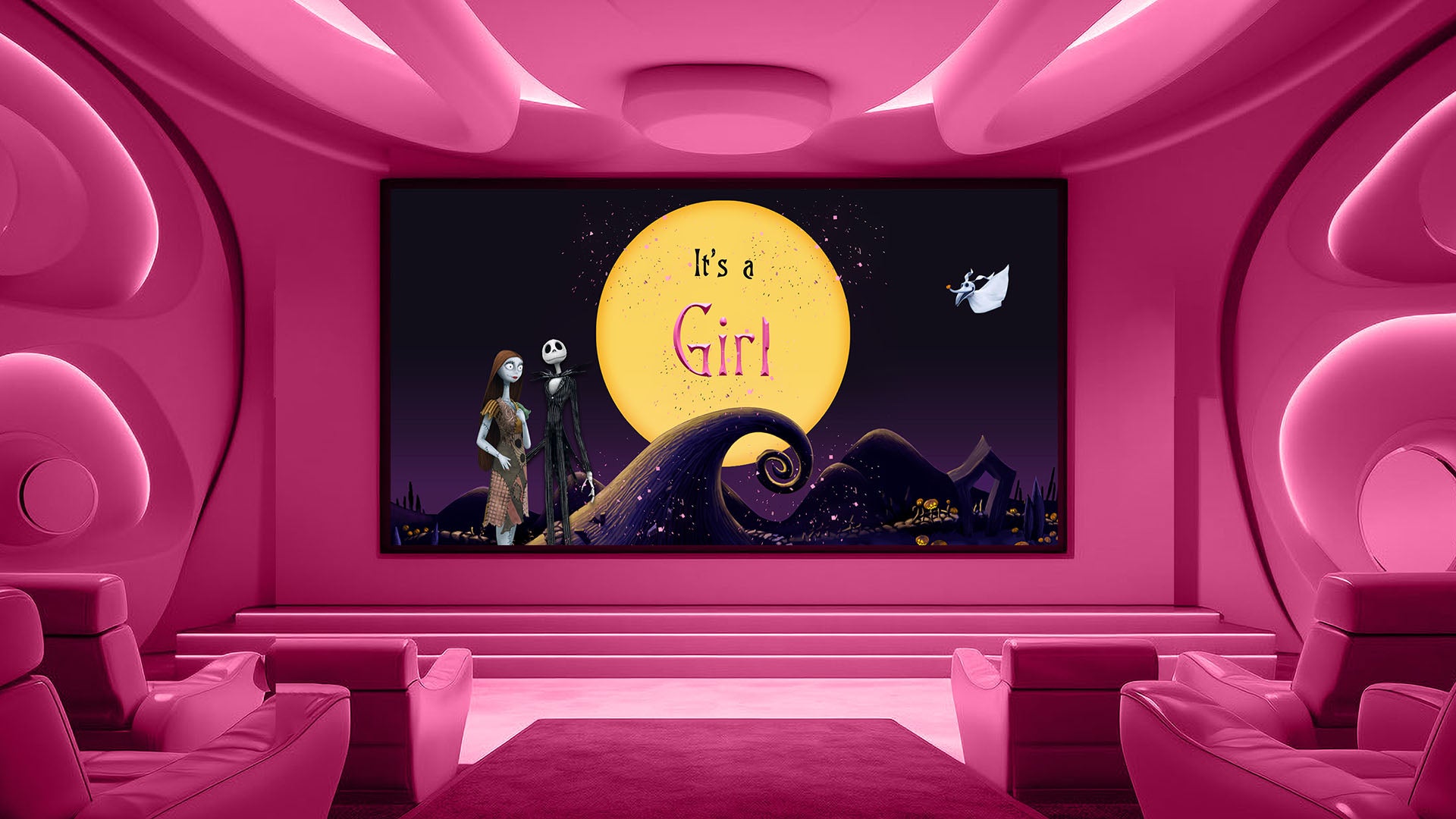 Nightmare Before Christmas Girl Gender Reveal Video Instant