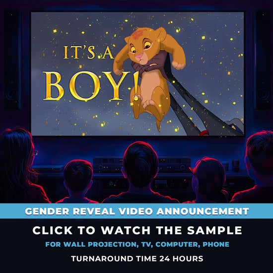 The Lion King Gender Reveal Movie Boy