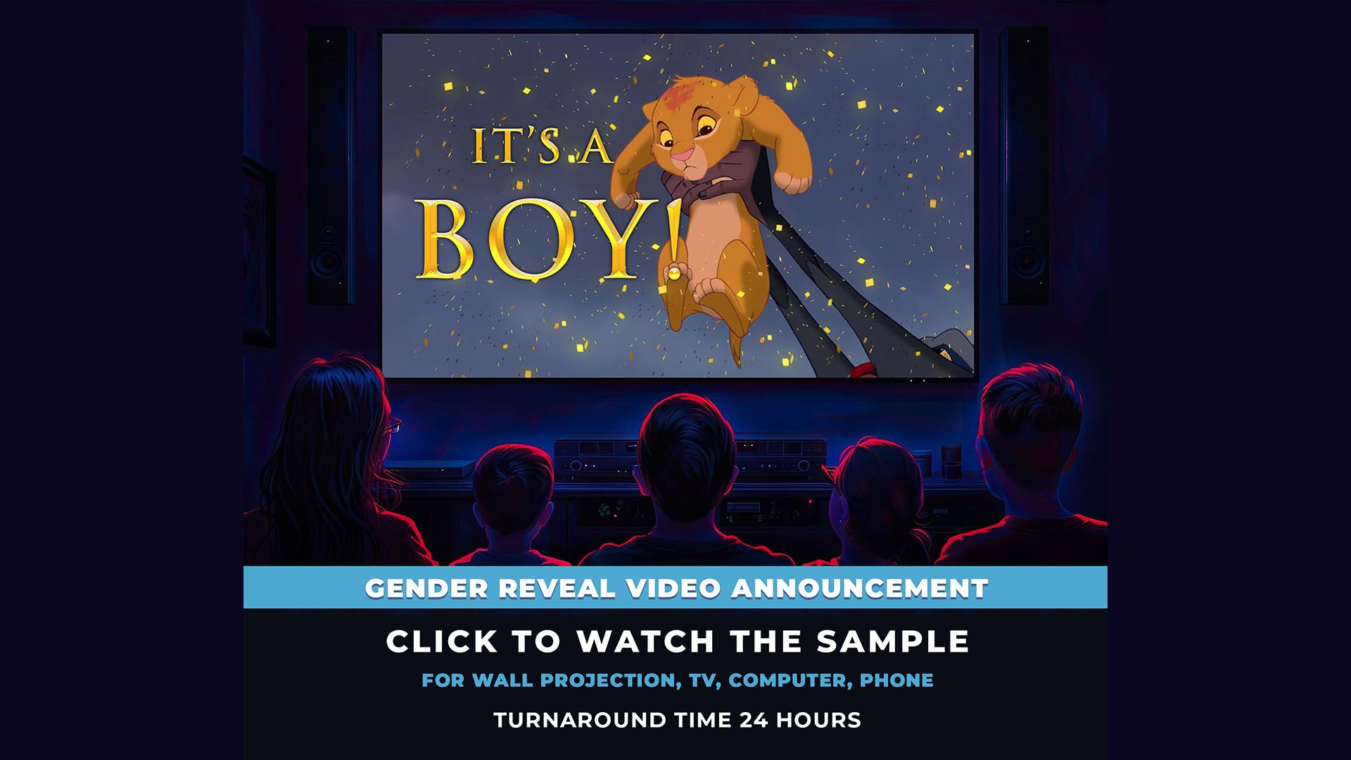 The Lion King Gender Reveal Movie Boy