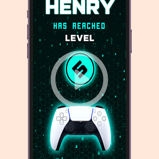 Video Game Animated Birthday Invitation