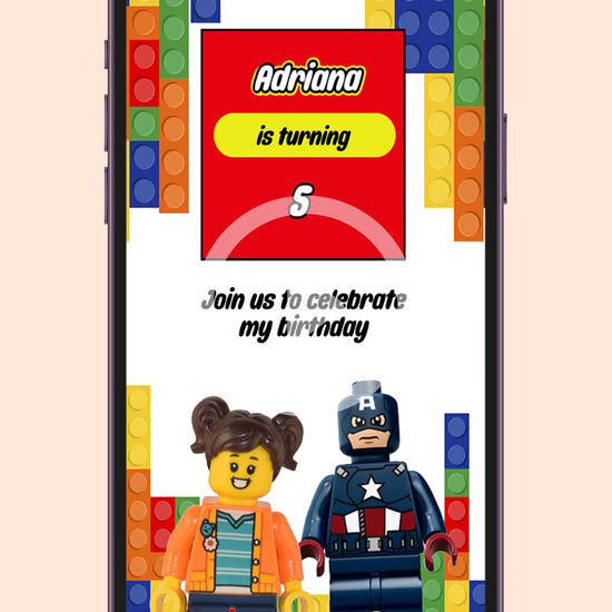 Lego Birthday video Invitation