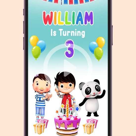 Little Baby Bum Birthday Video Invitation