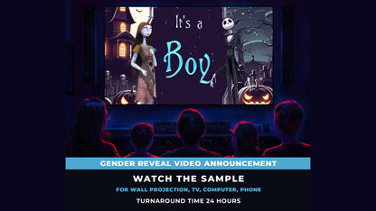 The Nightmare Before Christmas Gender Reveal Movie Boy