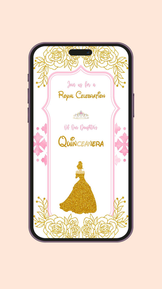 Disney Princess Birthday video Invitation