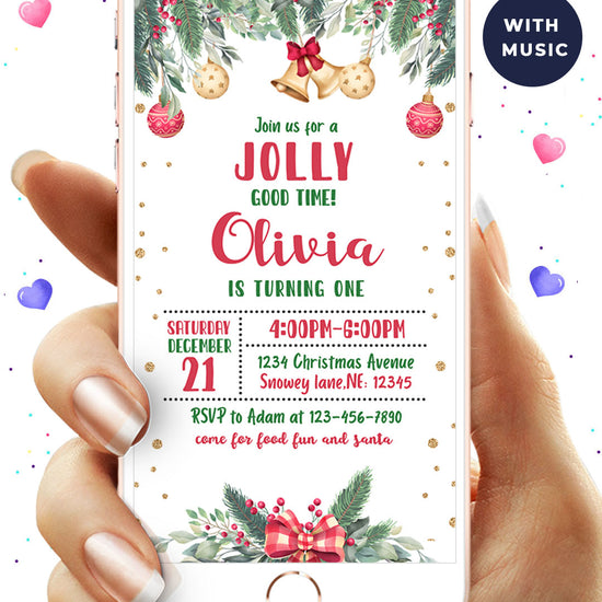Christmas Birthday Video Invitation