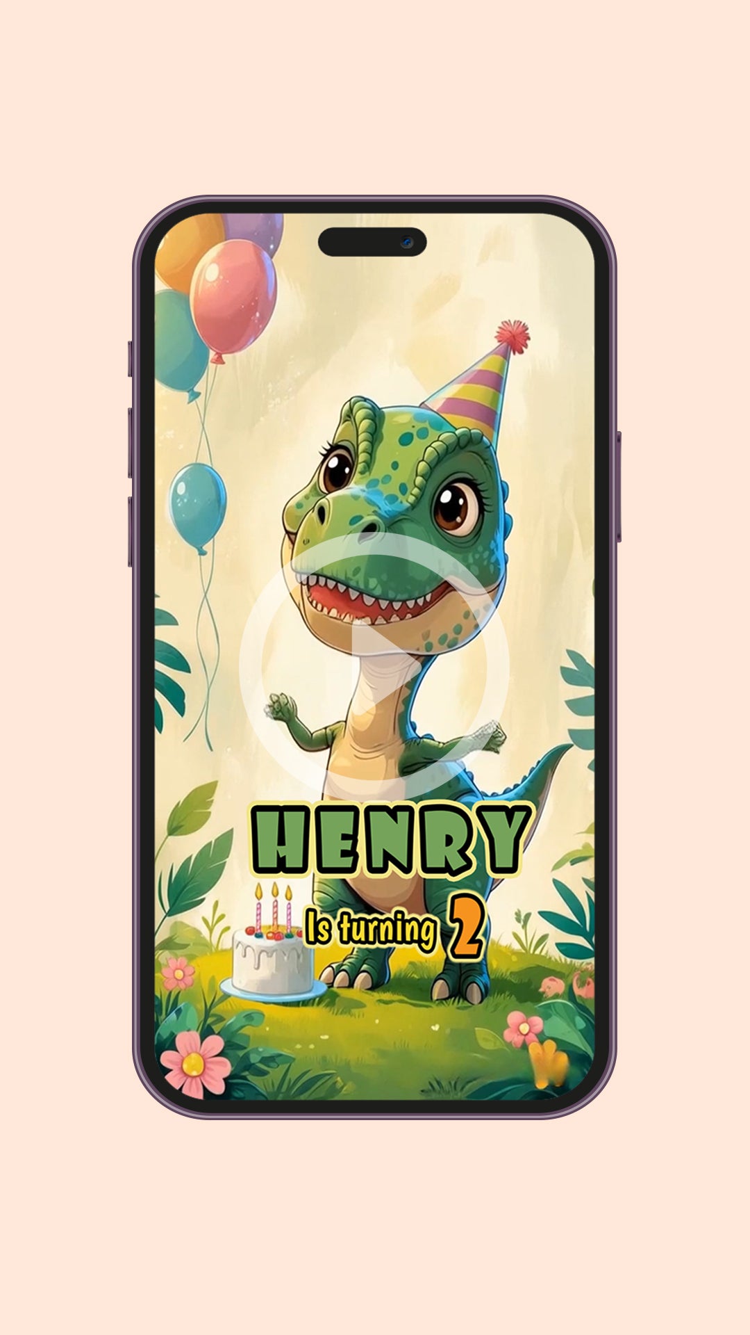 Dinosaur Invitation