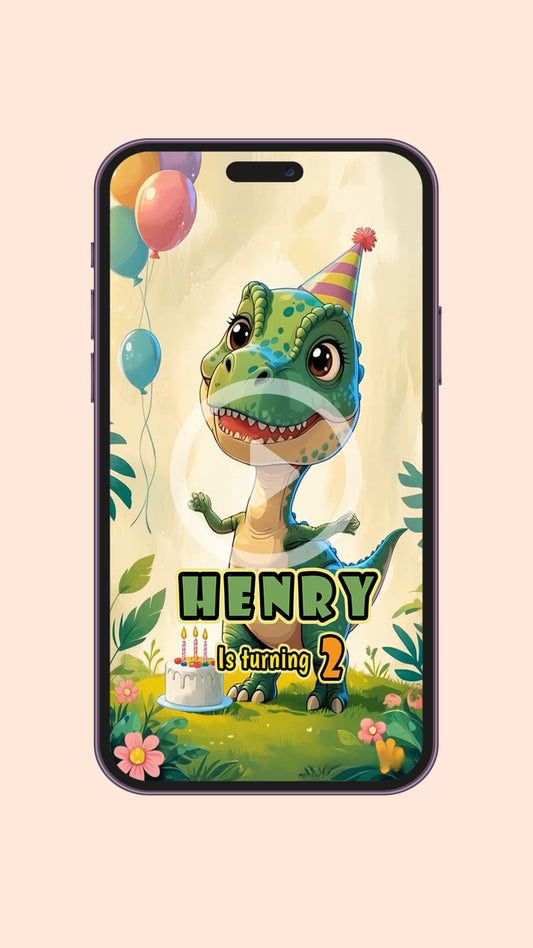 Dinosaur Invitation