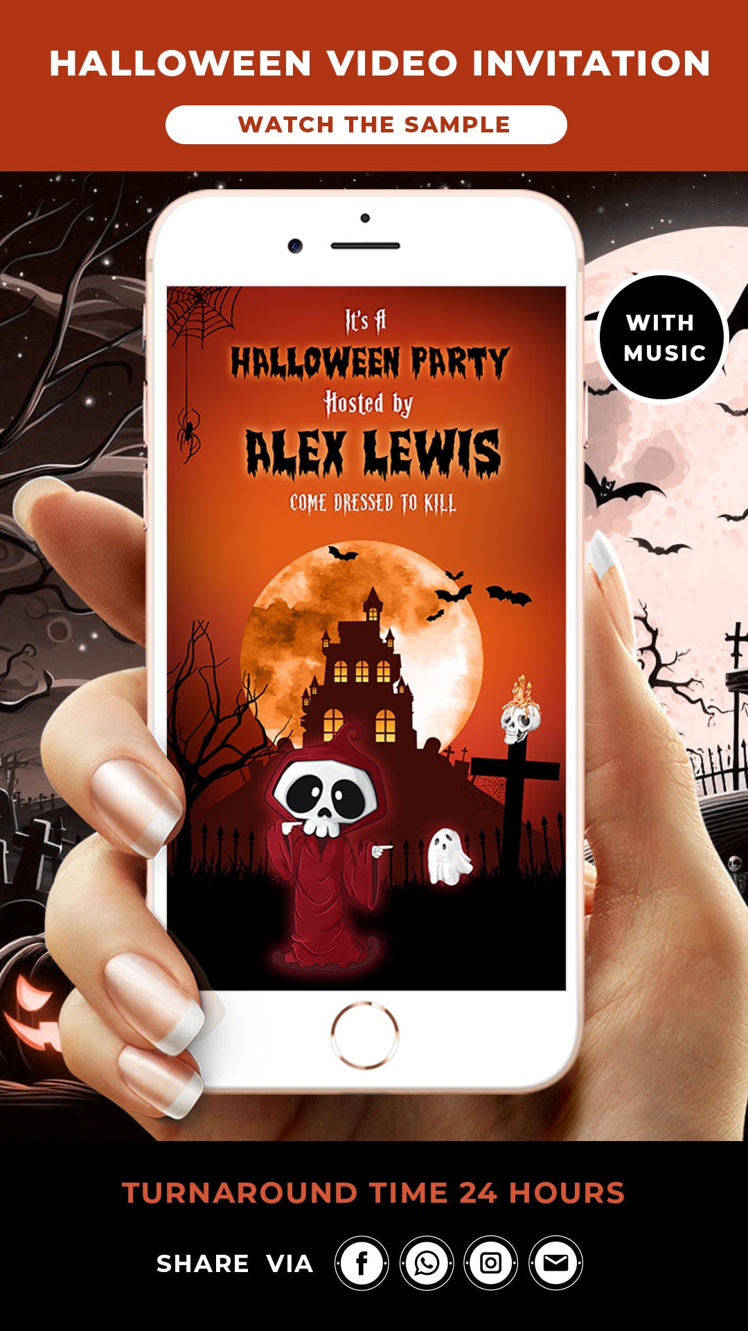 Animated Halloween Party Invitation