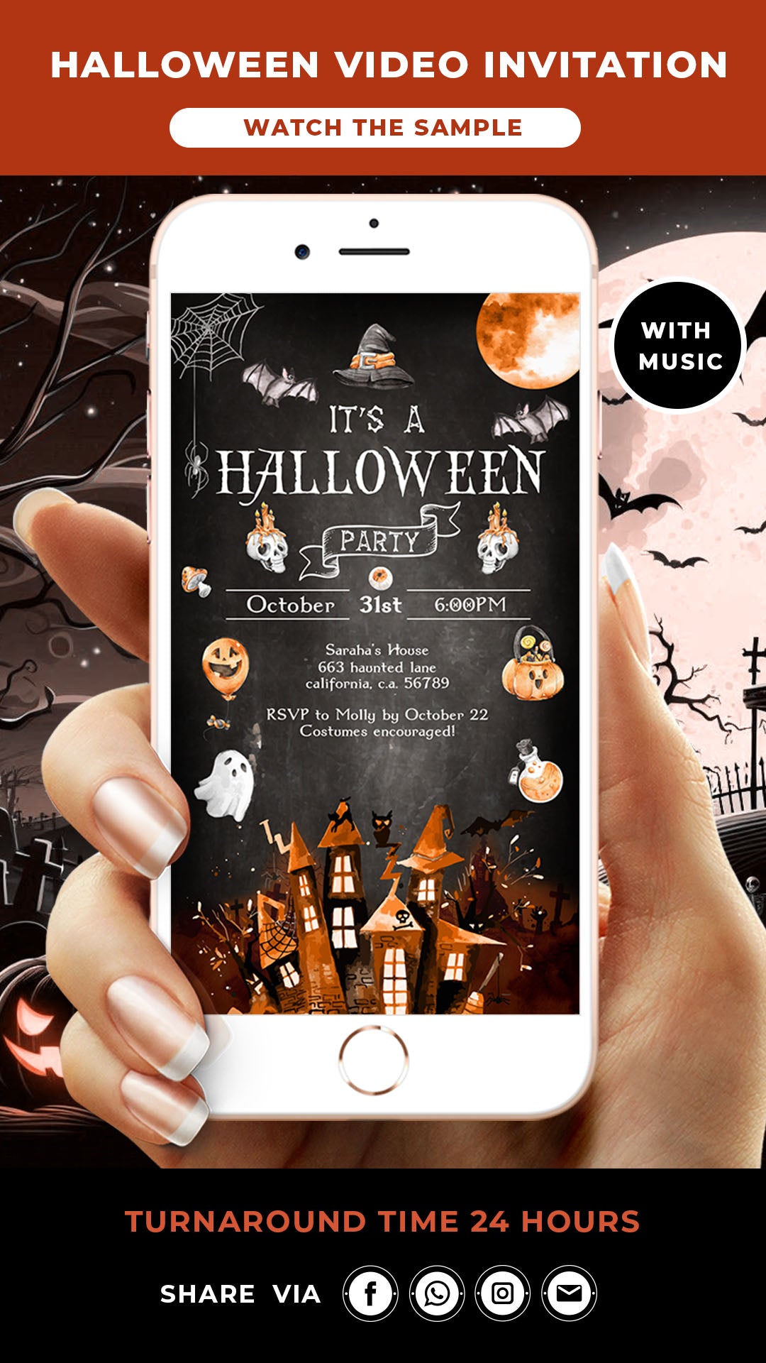 Halloween Party Video Invitation