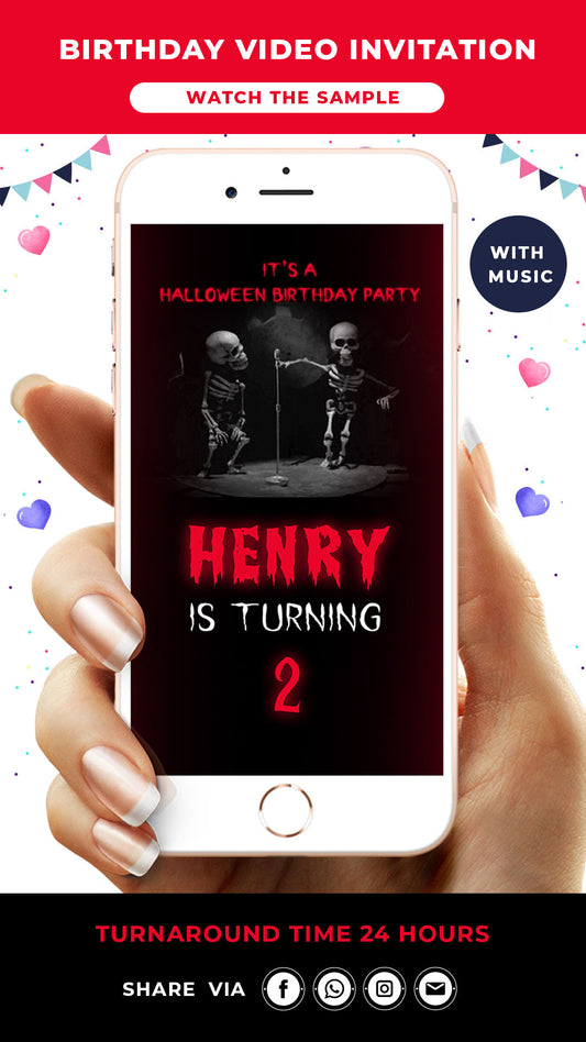 Horror Birthday Video Invitation