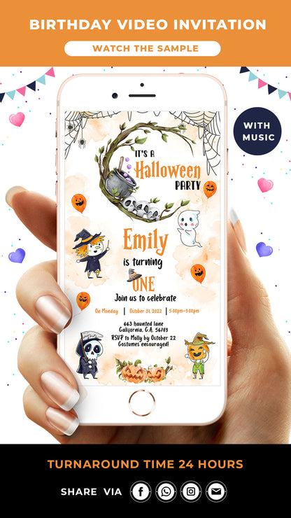 Spooky Birthday Video Invitation