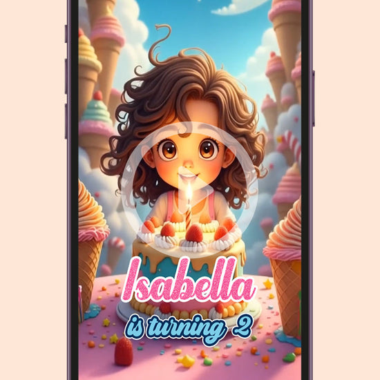 Ice cream Birthday Invitation