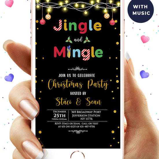 Jingle and Mingle Video Invitation