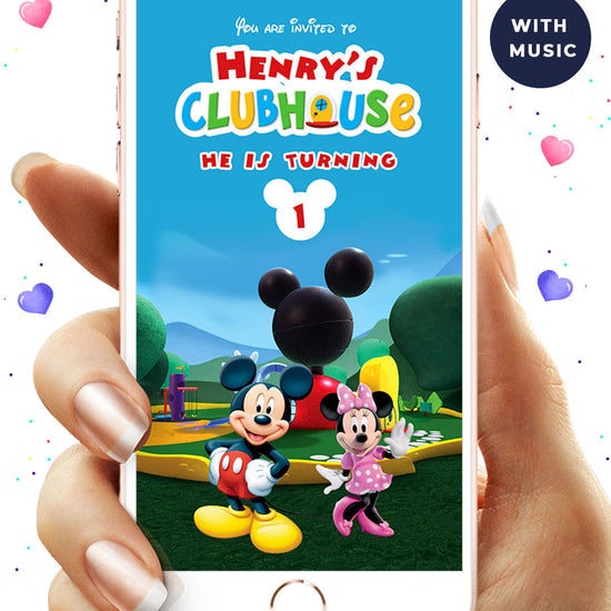 Micky Mouse Digital Birthday Video Invitation