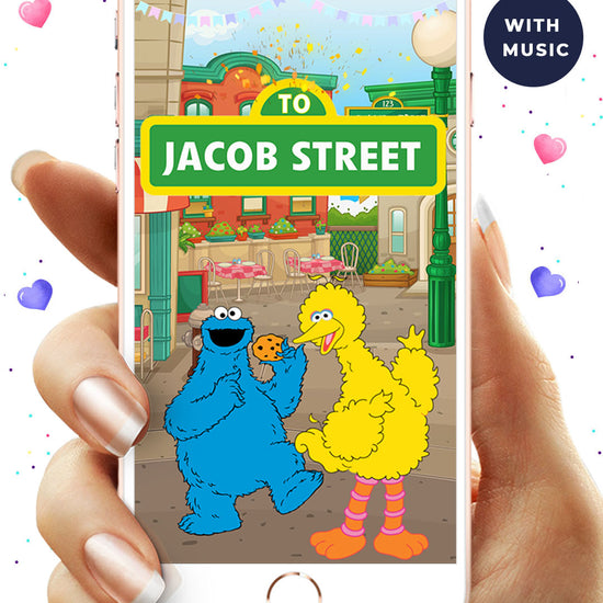 Sesame Street Birthday Video Invitation