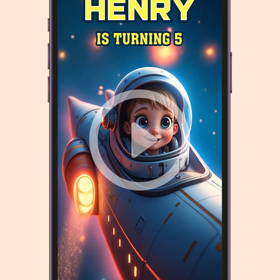 Space Birthday Invitation