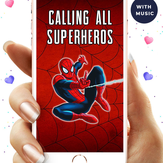 Spiderman Birthday Video Invitation