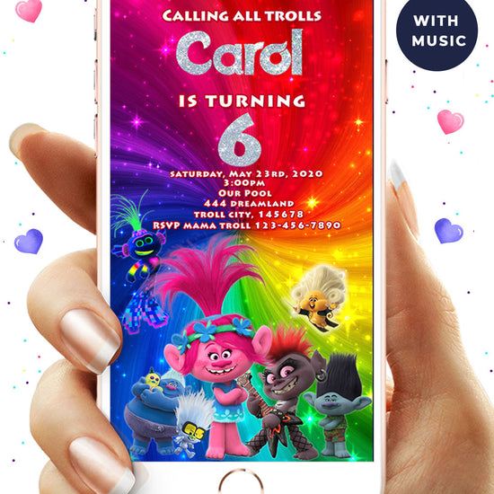 Trolls Party Invitation