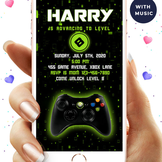 Game On Birthday Video Invitation