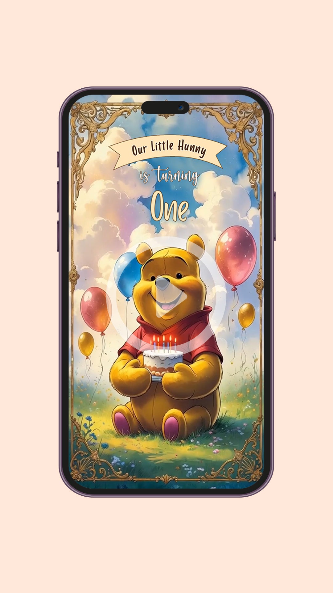 Winnie the pooh Birthday Invitation