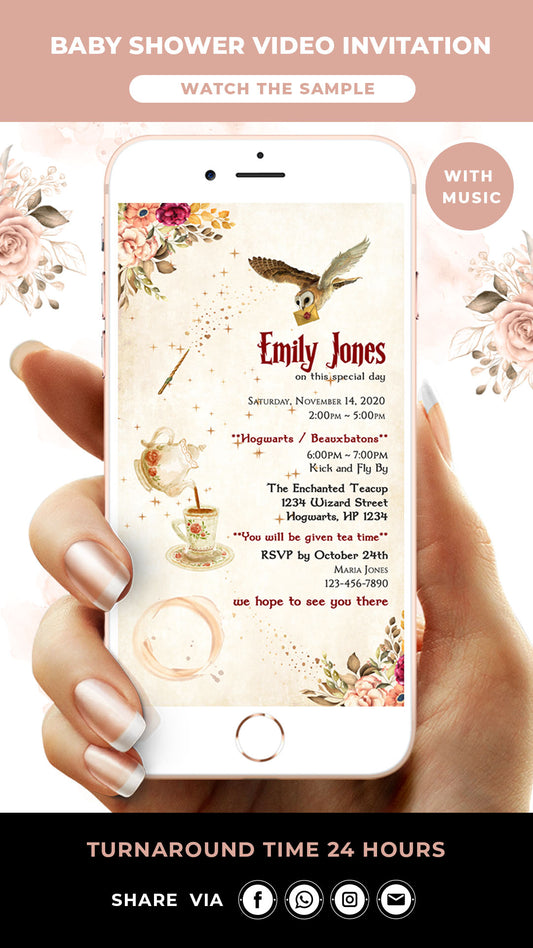 Harry Potter Baby Shower Digital Invitation