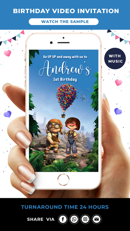 Up Birthday Video Invitation