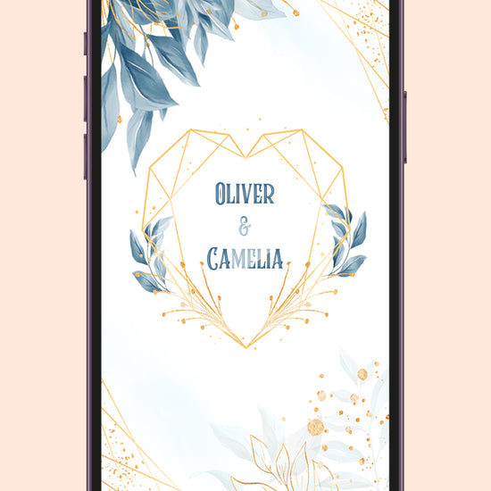 Boho Bliss: Wedding Digital Video Invite Template Elegance!