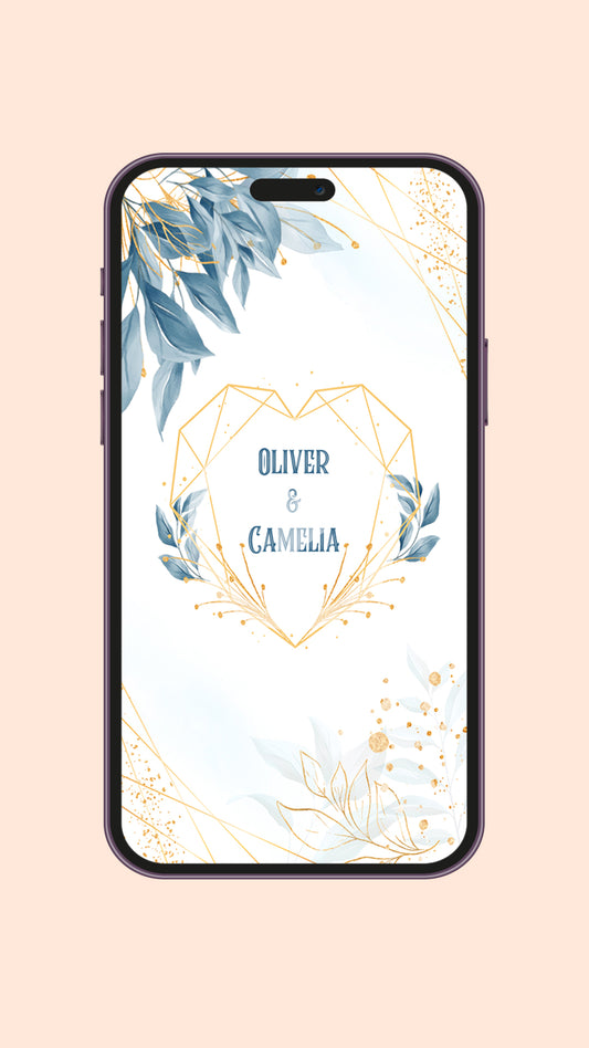 Boho Bliss: Wedding Digital Video Invite Template Elegance!