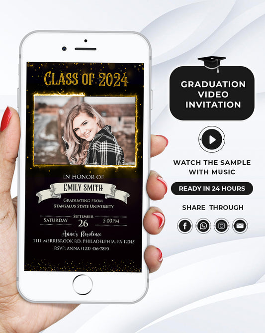 Simple and Stylish 2024 Grad Announcement