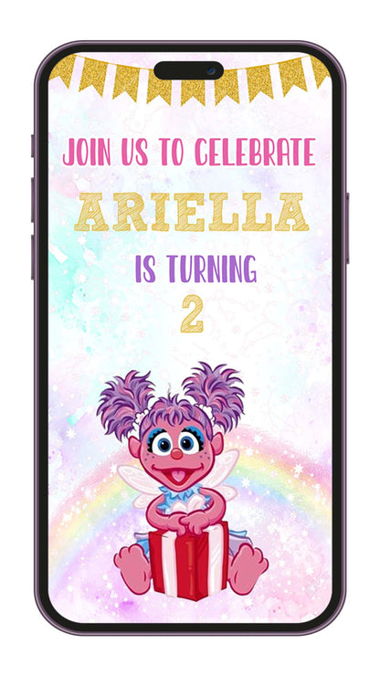 Abby Cadabby Birthday Invitation