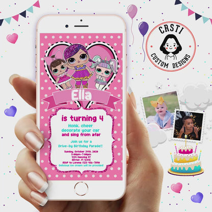 Unwrap the Fun: LOL Surprise Digital Birthday Party Invitation!