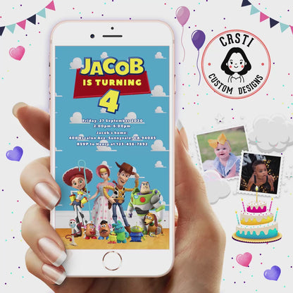 Adventure Awaits: Toy Story Birthday Digital Video Invitation!
