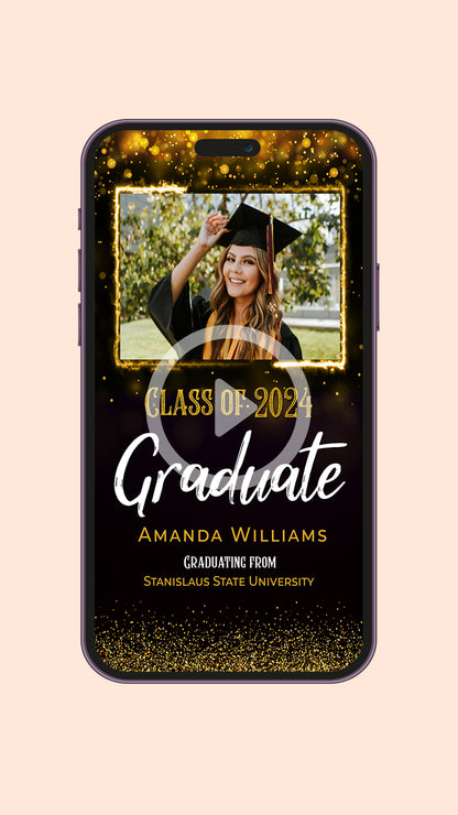 Modern Graduation Video Announcements