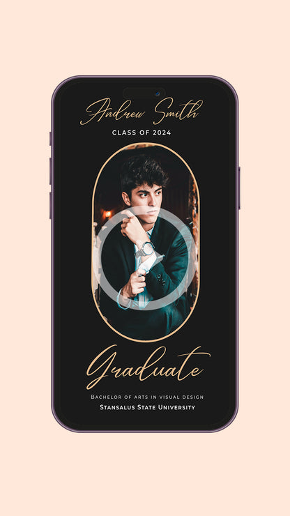 Graduation Party Video Invitation 2024