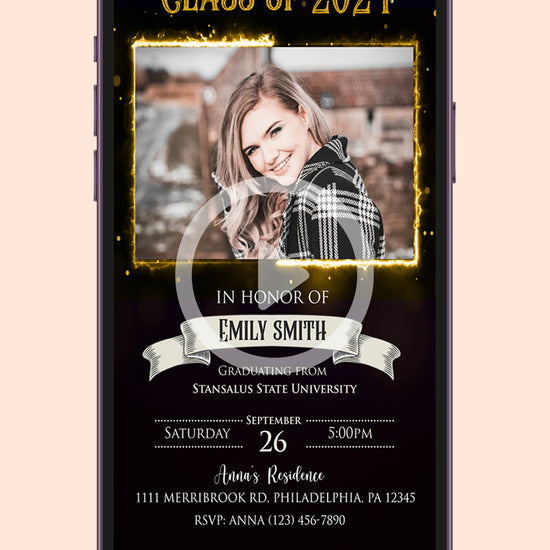Graduation Class of 2024 Video Invitation