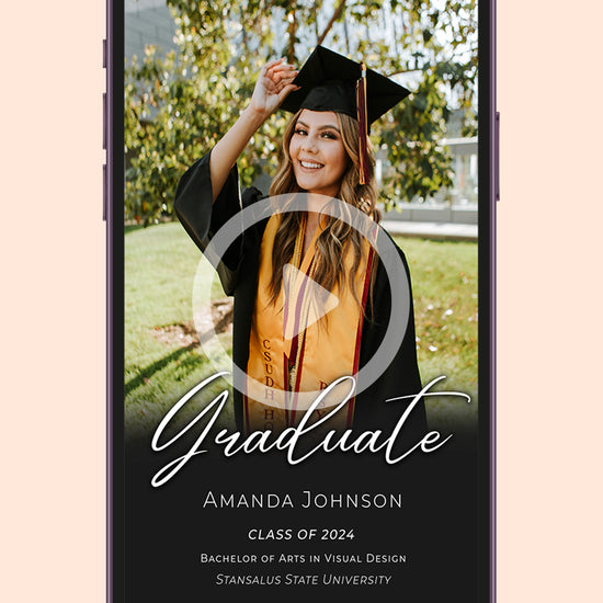 Personalized Graduation Video Invitation 2024