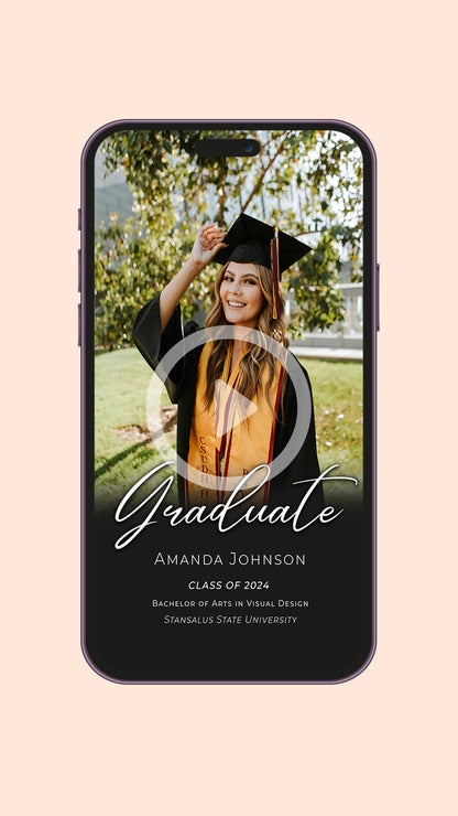 Personalized Graduation Video Invitation 2024