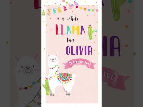 Llama Lovers Unite: Fun and Festive Llama Birthday Invitation!