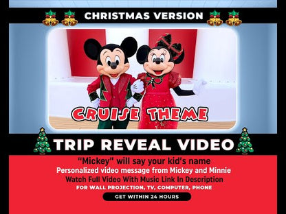 Personalized Christmas Surprize Cruise Trip Reveal Video