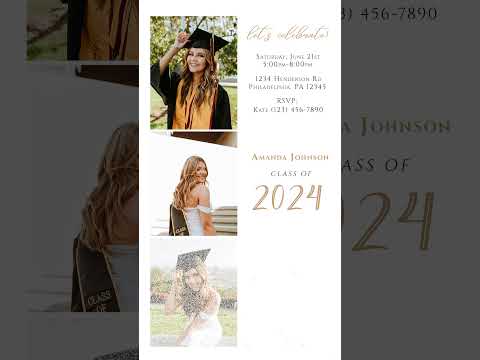 Senior Graduation Video Invitation 2024