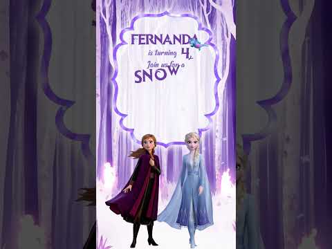 Frozen Birthday Party Video Invitation