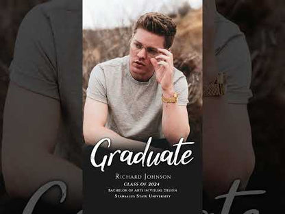 2024 Graduation Video Invitation