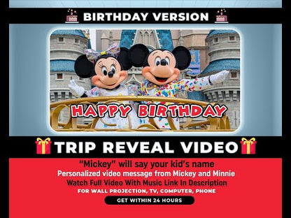 Personalized Birthday Surprise Trip Reveal Video