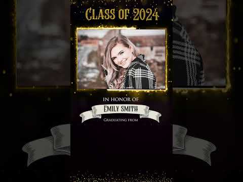 Graduation Class of 2024 Video Invitation